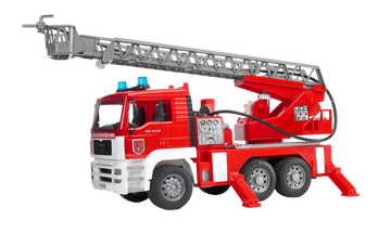 Br1:16 Man Tga Fire Engine W Water Pump Lights - Toyworld