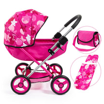 Bayer Cosy Pram Pink With Stars - Toyworld