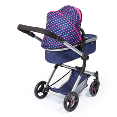 Bayer City Vario Doll Pram Dark Blue Img 3 - Toyworld