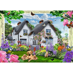 Ravensburger Delphinium Cottage 1000Pc Puzzle Img 1 - Toyworld