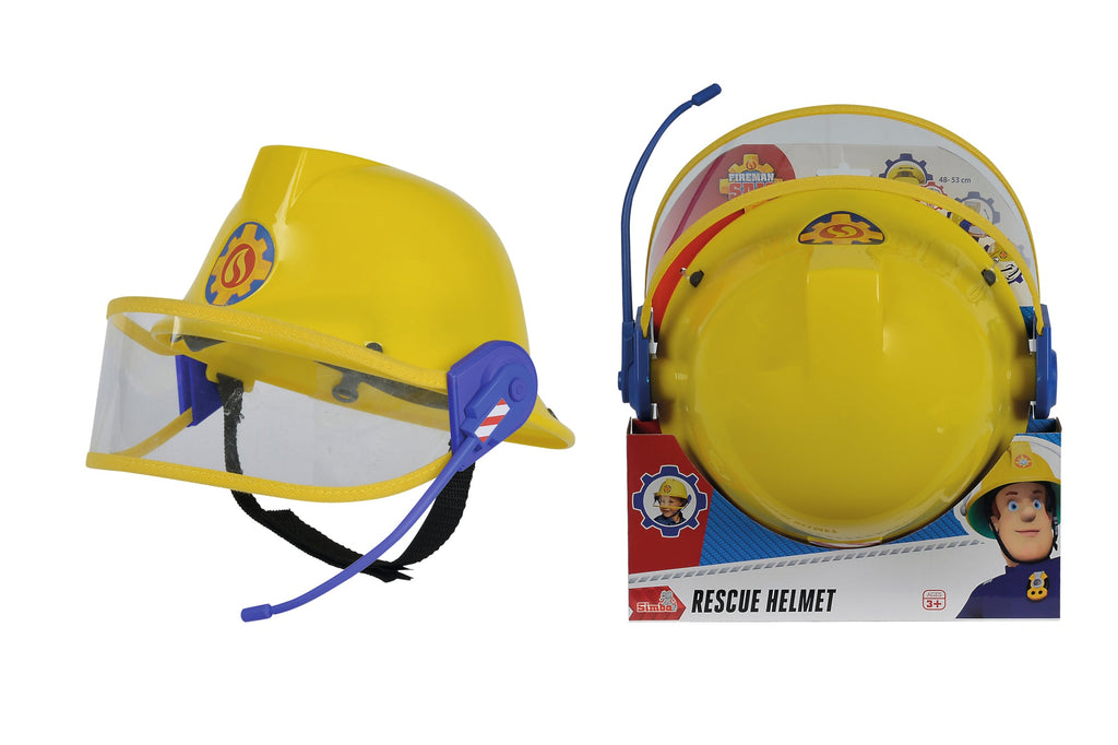 Fireman Sam 23 cm Helmet With Mic Visor - Toyworld