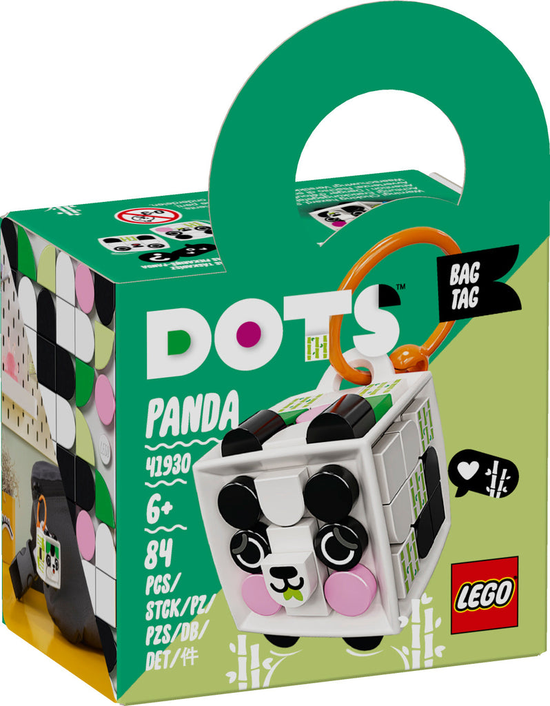 Lego Dots Bag Tag Panda - Toyworld