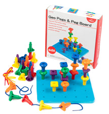 Geo Pegs And Peg Board - Toyworld