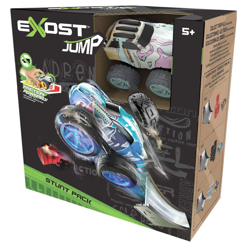 SILVERLIT EXOST JUMP FRICTION POWERED CAR STUNT PACK ASSORTED STYLES