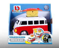 Burago Junior Volkswagen Press And Go Samba Bus Img 1 - Toyworld