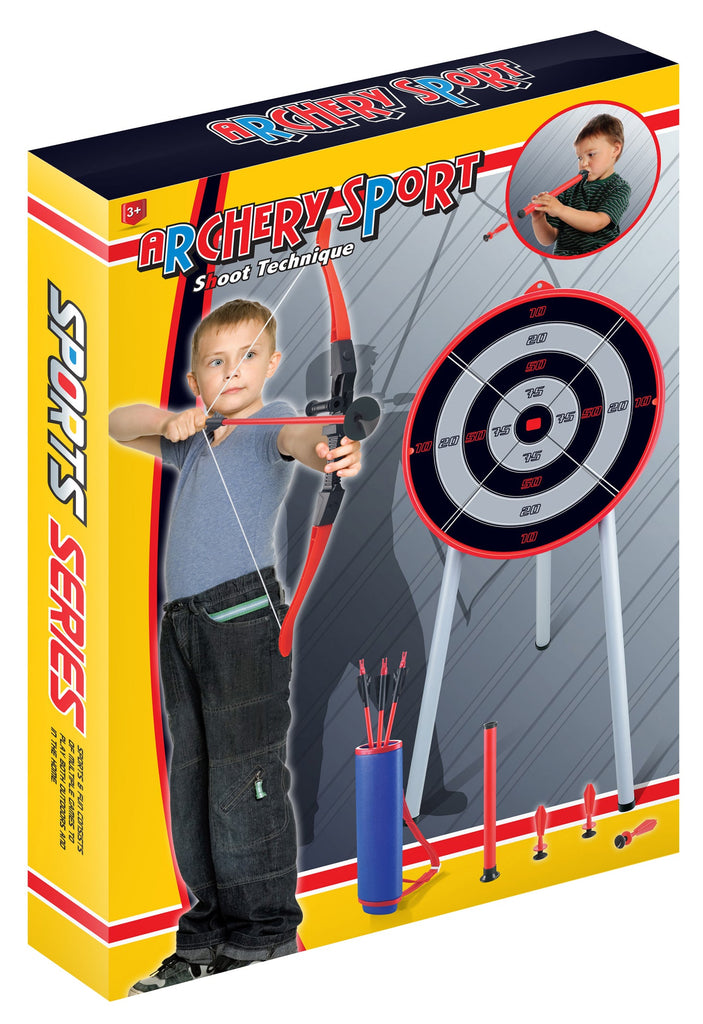 Archery Set With Target Stand - Toyworld