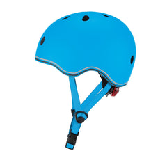 Globber Helmet With Flashing Led Light Light Blue Xs S Img 3 | Toyworld