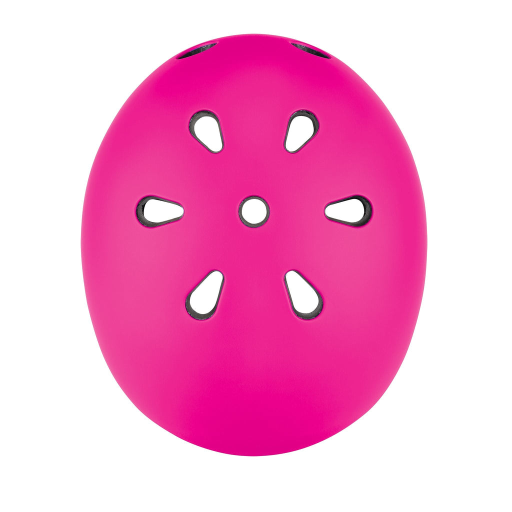 Globber Helmet With Flashing Led Light Pink Xs S | Toyworld