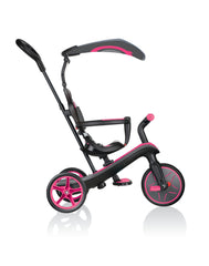 Globber Explorer Trike Fuchsia Pink - Toyworld