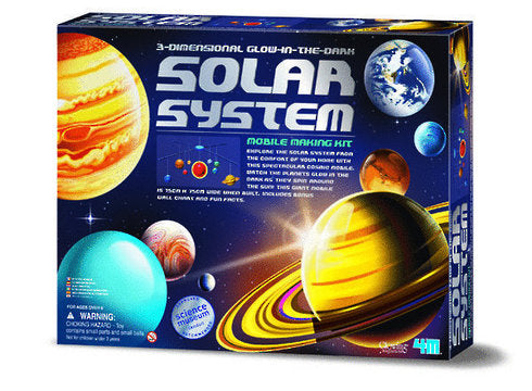 4M Kidz Labs 3D Solar System Mobile Making Kit - Toyworld