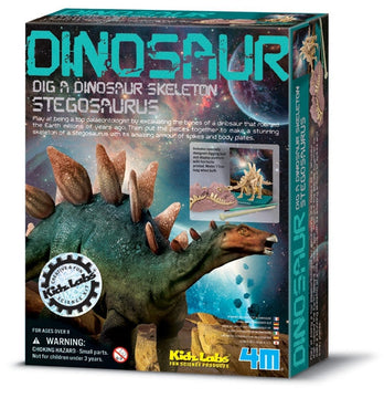 4M Science Kidz Labs Dig A Dinosaur Stegosaurus Excavation Kit - Toyworld