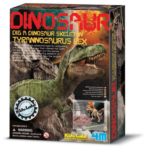 4M Science Kidz Labs Dig A Dinosaur Tyrannosaurus Rex Excavation Kit - Toyworld