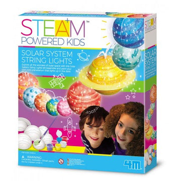 4M Steam Powered Girls Solar System String Lights - Toyworld