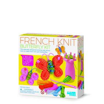 4M Little Craft French Knit Butterfly Kit - Toyworld