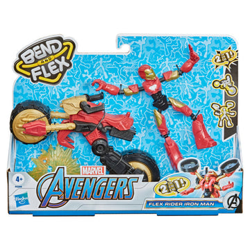 Marvel Avengers Bend & Flex Flex Rider Ironman - Toyworld