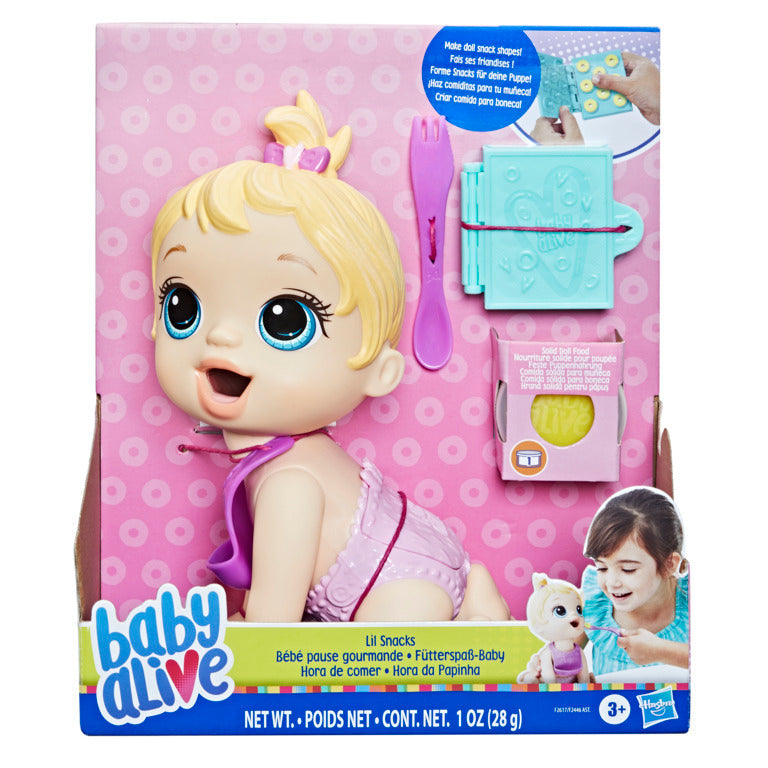 BABY ALIVE LIL SNACKS BLONDE DOLL