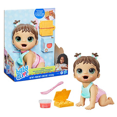 BABY ALIVE LIL SNACKS BROWN HAIR DOLL