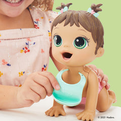 BABY ALIVE LIL SNACKS BROWN HAIR DOLL