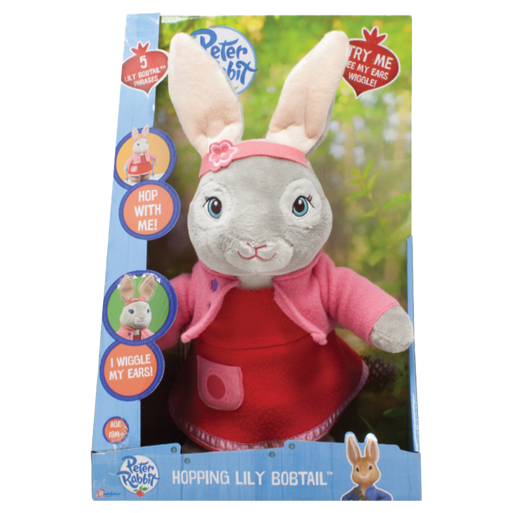 Peter Rabbit Talking & Hopping Lily Bobtail - Toyworld