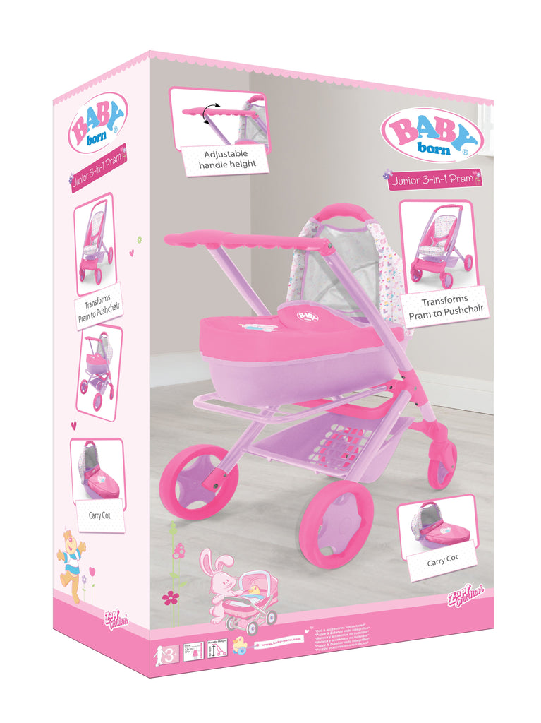 Baby Born Junior Pram - Toyworld