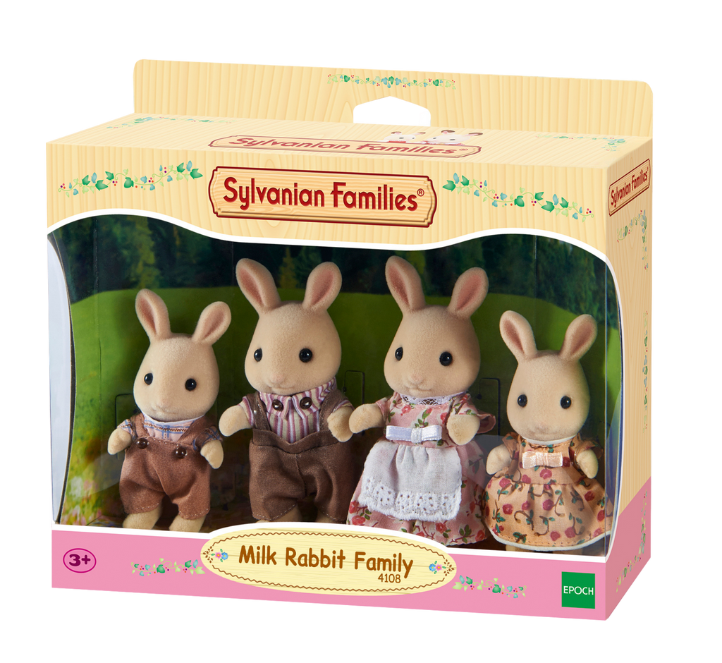 Sylvanian Families Milk Rabbit Family - Toyworld