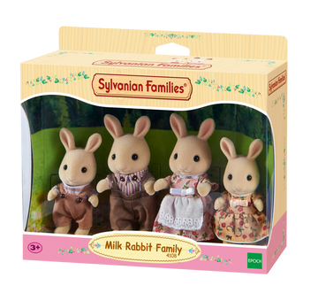 Sylvanian Families Milk Rabbit Family - Toyworld