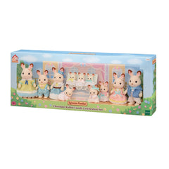 Sylvanian Families Chocolate Rabbit Family Celebration Set - Toyworld