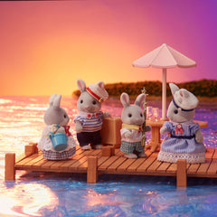 Sylvanian Families Sea Breeze Rabbit Family Img 2 - Toyworld