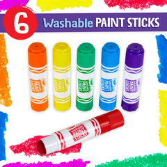 CRAYOLA PAINT STICKS 6 PACK