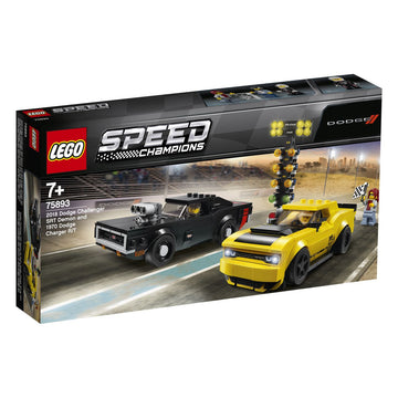 Lego Speed Champion 2018 Dodge Challenger Srt Demon & 1970 Dodge Charger Rt 75893 - Toyworld