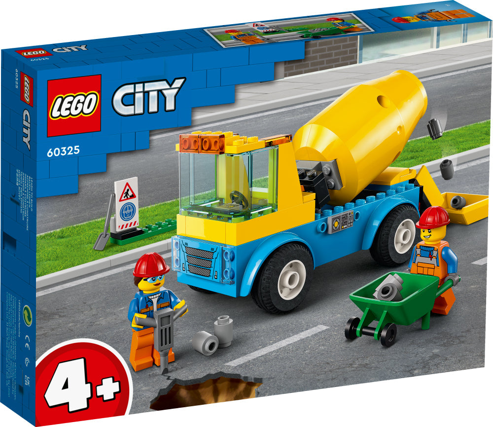 LEGO 60325 CITY CEMENT MIXER TRUCK