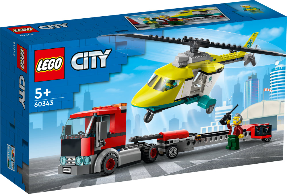 LEGO 60343 CITY RESCUE HELICOPTER TRANSPORT