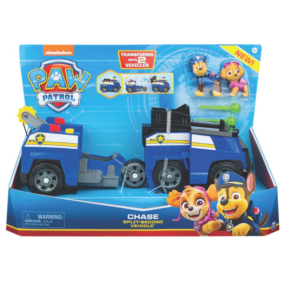 Paw Patrol Chase Split Second Vehicle - Toyworld