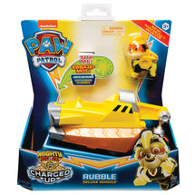 Paw Patrol Mighty Pups Rubble Deluxe Vehicle - Toyworld