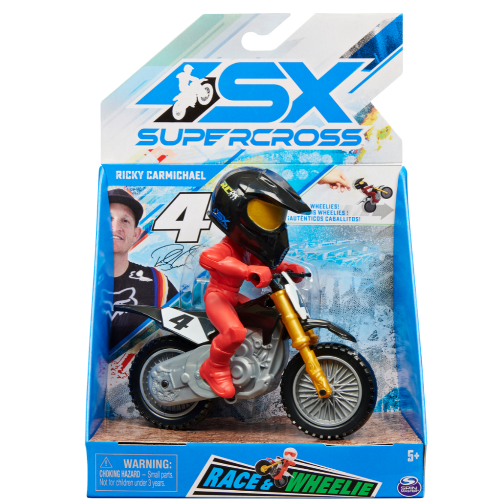 Supercross Race & Wheelie Motorcycle Ricky Carmichael | Toyworld