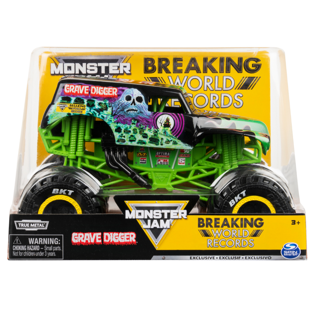 Monster Jam Breaking World Records Gravdigger | Toyworld