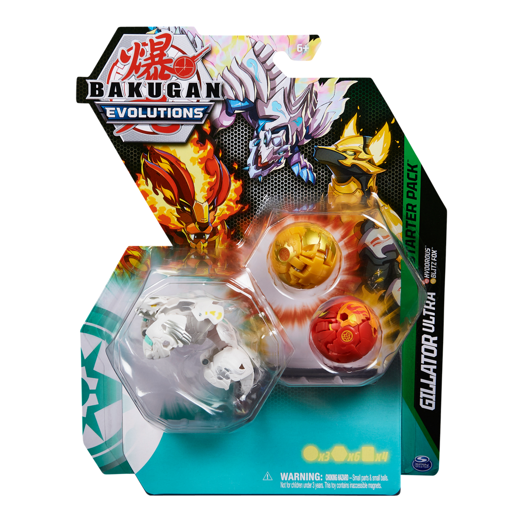 BAKUGAN EVOLUTIONS STARTER PACK GILLATOR ULTRA