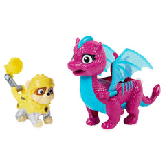 PAW PATROL RESCUE KNIGHTS RUBBLE AND DRAGON BLIZZIE