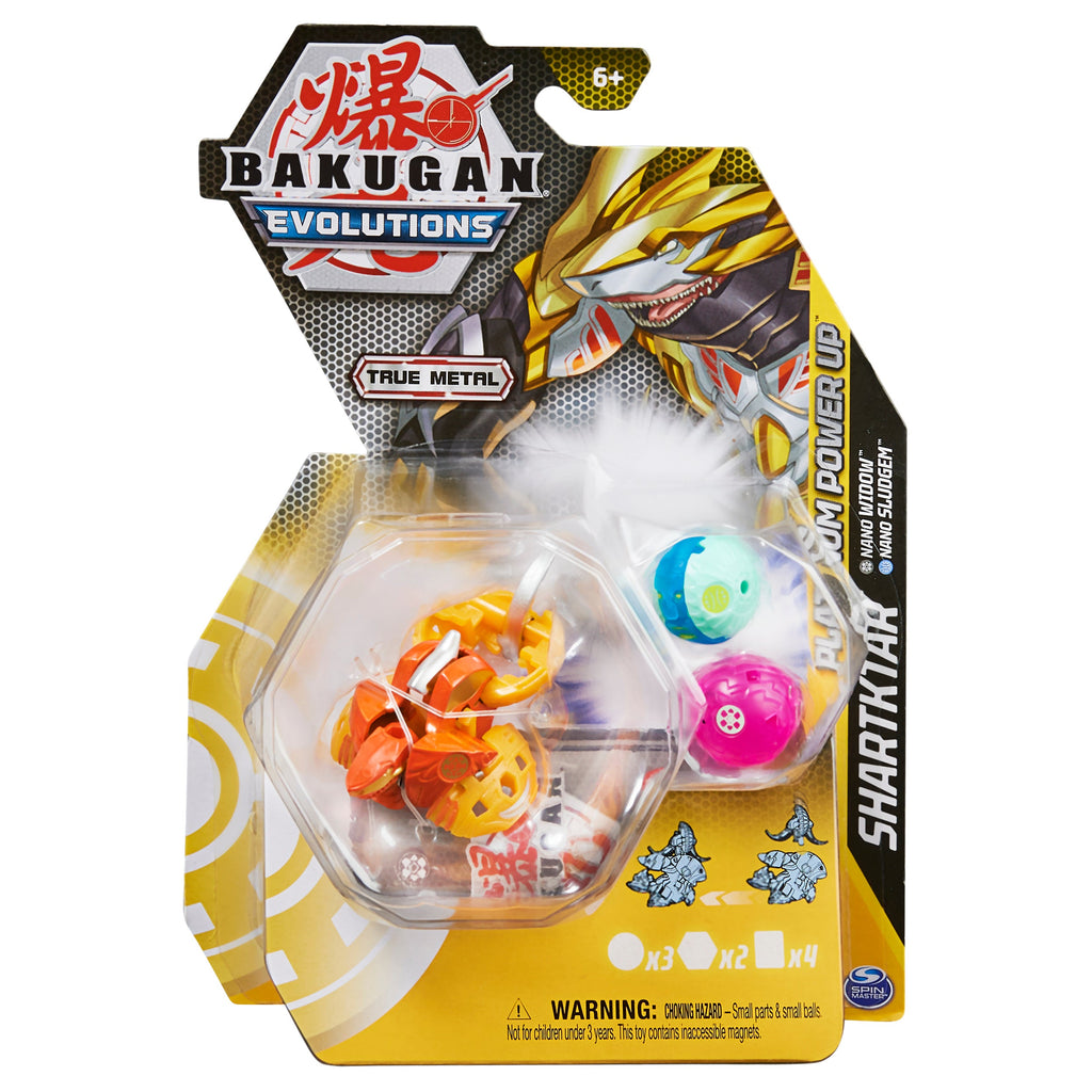 BAKUGAN METAL PLATINUM POWER UP SHARTKTAR