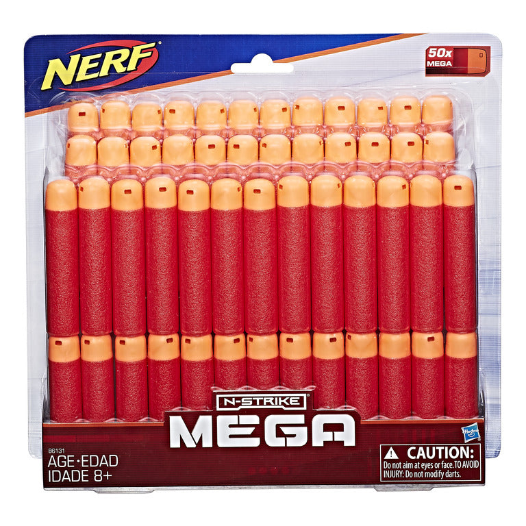 Nerf 50 Mega Dart Pack - Toyworld