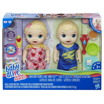 Baby Alive Snackin Twins Luke & Lilly - Toyworld