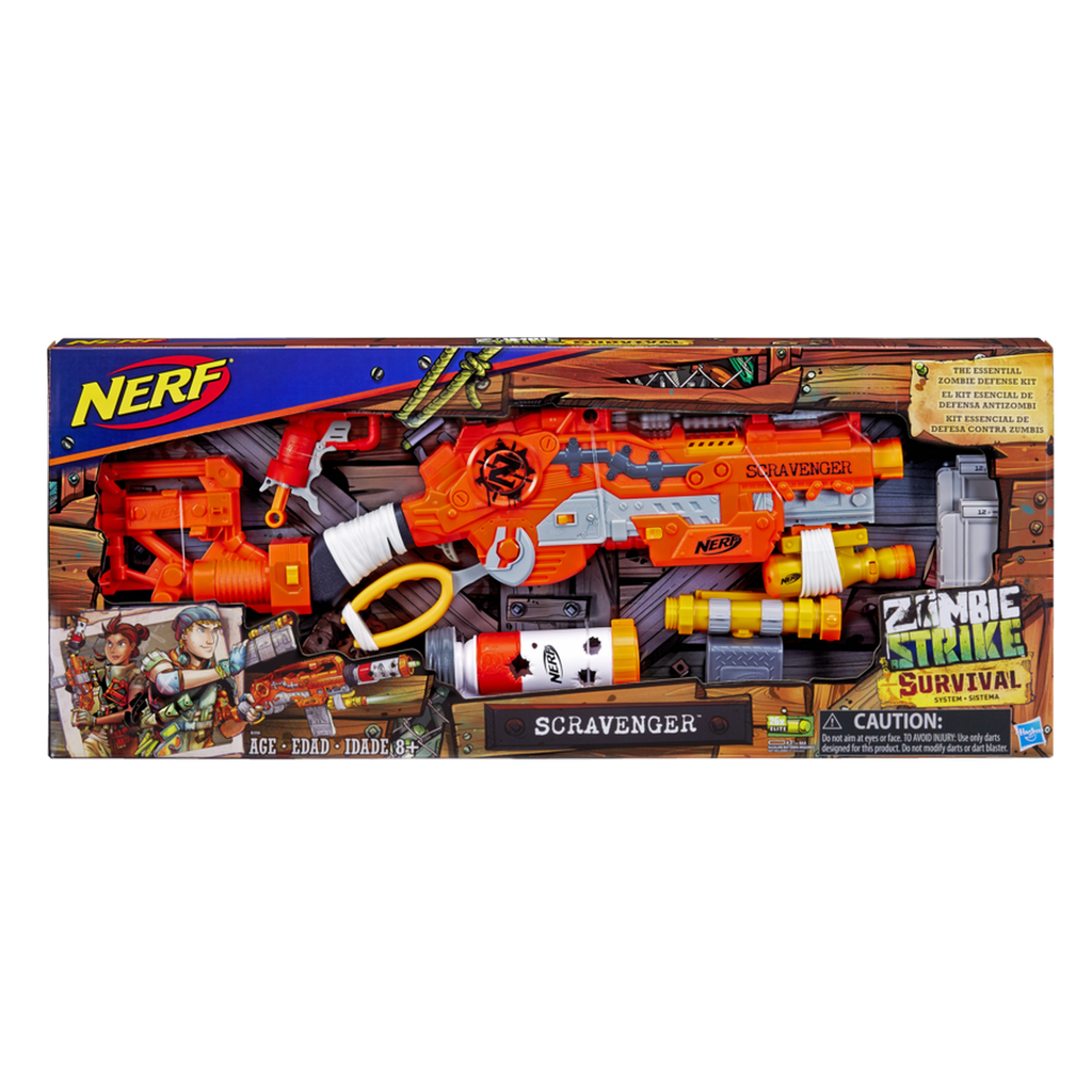 Nerf Zombie Strike Survival System Scravenger - Toyworld