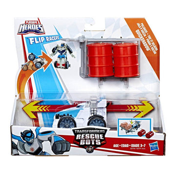 Playskool Heroes Transformers Rescue Bots Flip Racer Pullback Quickshadow - Toyworld