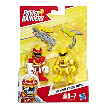 Power Rangers Figure Red & Yellow Ranger - Toyworld