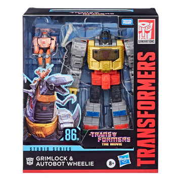 Transformers The Movies Studio Series Leader Class Grimlock & Autobot Wheelie - Toyworld