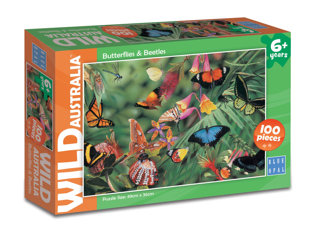 Blue Opal Wild Aust Butterflies & Beetles - Toyworld