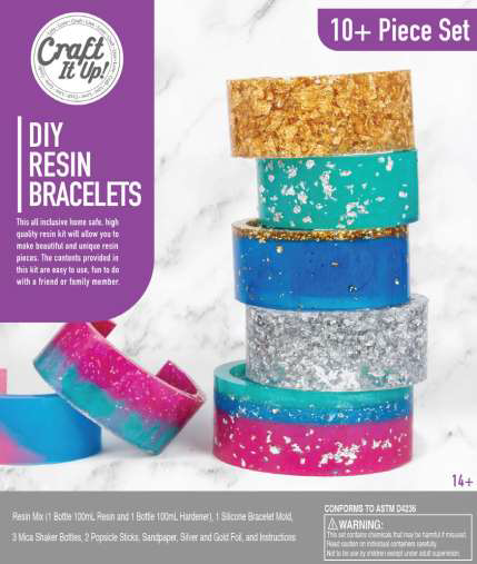 Craft It Up Resin Bracelets Kit | Toyworld