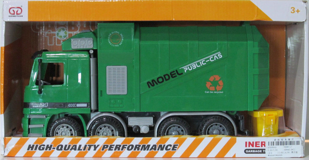 Truck City Pioneer Green Garbage Truck - Toyworld