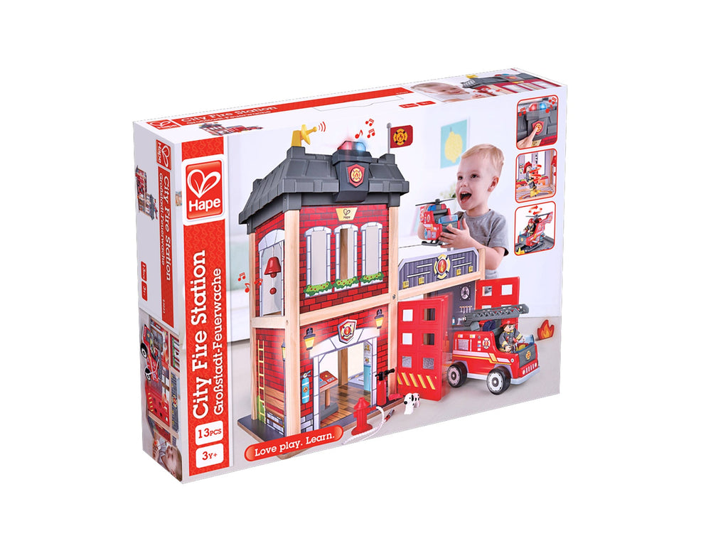 Hape City Fire Station - Toyworld