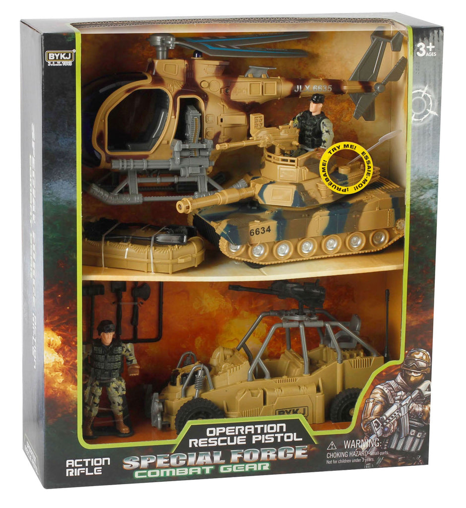 Operation Rescue Pistol Lights And Sounds Military Force Team Vehicles - Toyworld